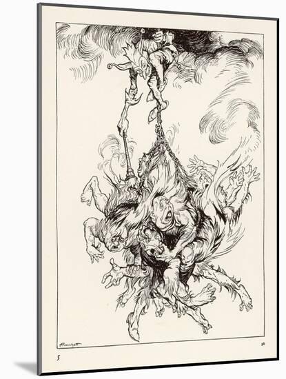 Hop Frog-Arthur Rackham-Mounted Art Print