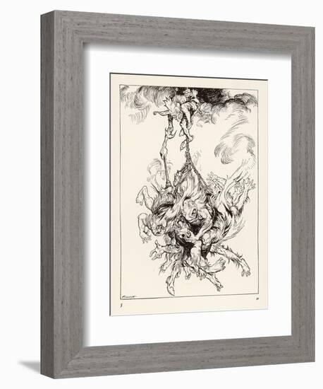 Hop Frog-Arthur Rackham-Framed Premium Giclee Print