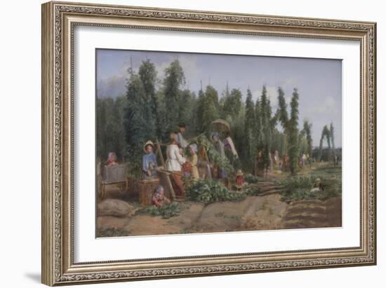 Hop Garden, 1858-Thomas Webster-Framed Giclee Print