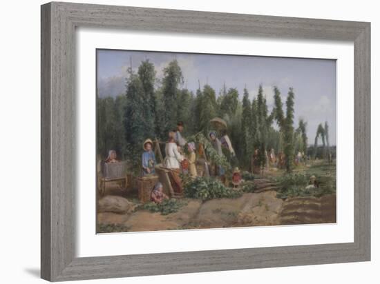 Hop Garden, 1858-Thomas Webster-Framed Giclee Print