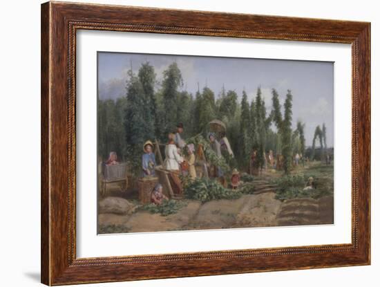 Hop Garden, 1858-Thomas Webster-Framed Giclee Print