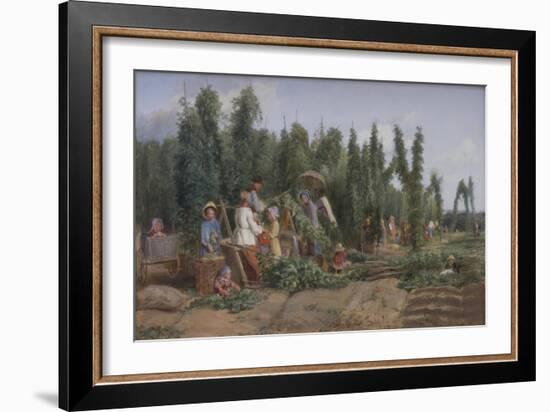 Hop Garden, 1858-Thomas Webster-Framed Giclee Print