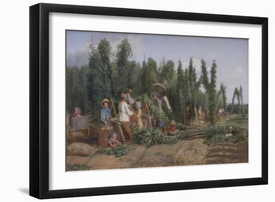 Hop Garden, 1858-Thomas Webster-Framed Giclee Print