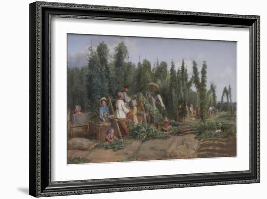 Hop Garden, 1858-Thomas Webster-Framed Giclee Print