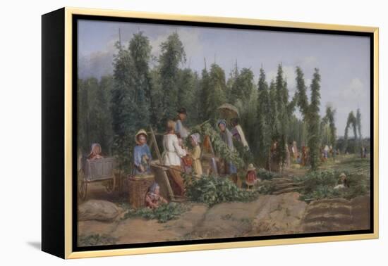 Hop Garden, 1858-Thomas Webster-Framed Premier Image Canvas