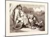 Hop O'My Thumb Stealing the Seven-League Boots from the Orge-Gustave Dore-Mounted Giclee Print