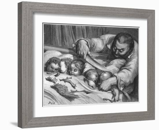 Hop O' My Thumb-Gustave Doré-Framed Art Print