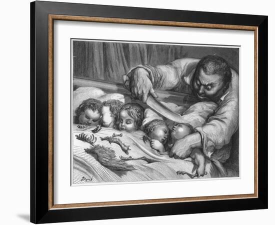 Hop O' My Thumb-Gustave Doré-Framed Art Print