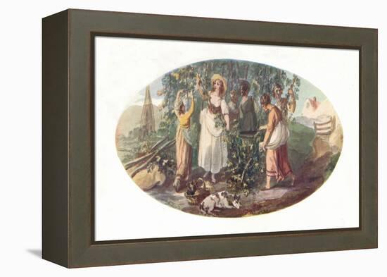 'Hop Picking', late 18th century, (1912)-William Hamilton-Framed Premier Image Canvas