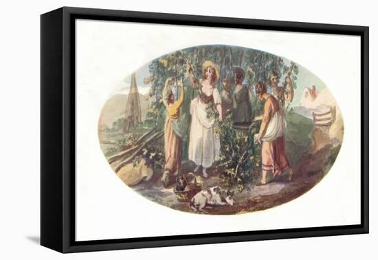 'Hop Picking', late 18th century, (1912)-William Hamilton-Framed Premier Image Canvas