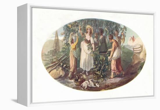 'Hop Picking', late 18th century, (1912)-William Hamilton-Framed Premier Image Canvas