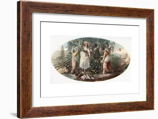 Hop Picking-William Hamilton-Framed Giclee Print