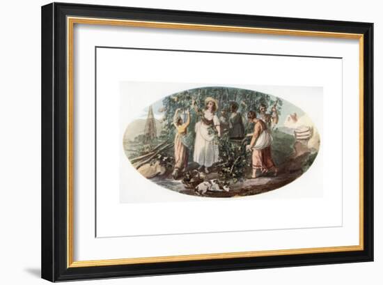 Hop Picking-William Hamilton-Framed Giclee Print