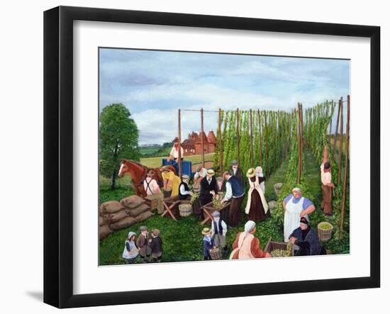 Hop Picking-Margaret Loxton-Framed Giclee Print