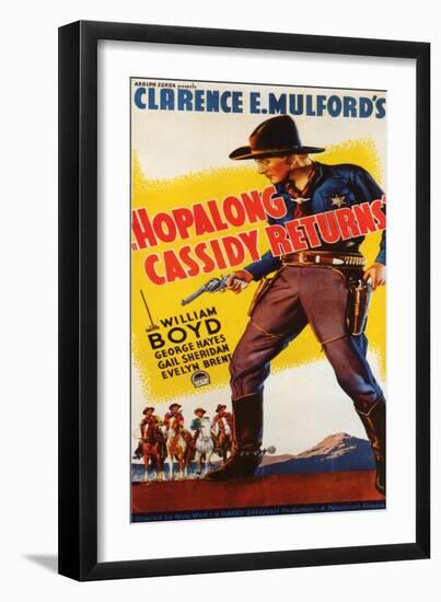 Hopalong Cassidy Returns, 1936-null-Framed Art Print