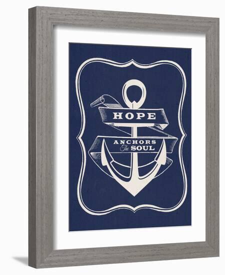 Hope Anchors the Soul-Z Studio-Framed Art Print