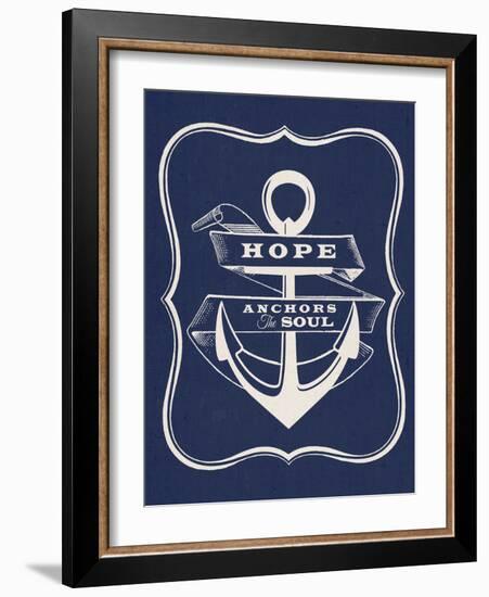 Hope Anchors the Soul-Z Studio-Framed Art Print