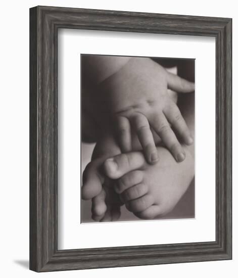 Hope: Baby Hands and Feet-Laura Monahan-Framed Art Print