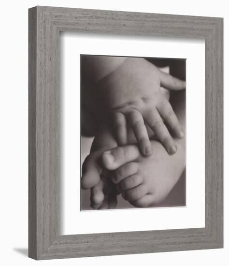 Hope: Baby Hands and Feet-Laura Monahan-Framed Art Print