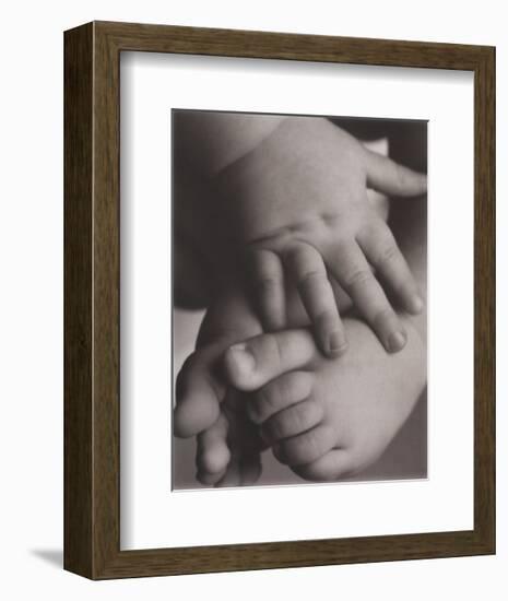 Hope: Baby Hands and Feet-Laura Monahan-Framed Art Print