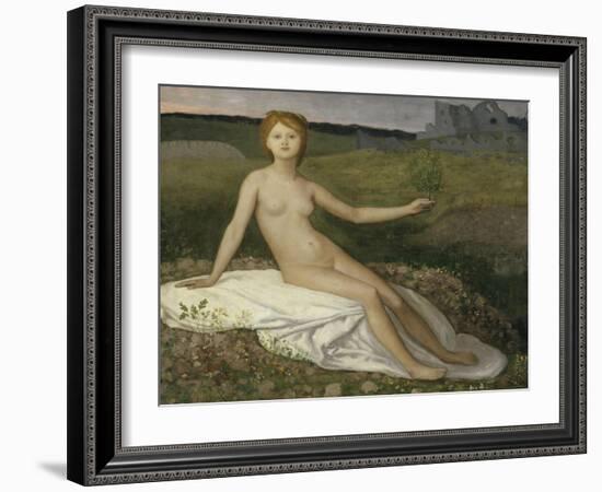 Hope, c.1872-Pierre Puvis de Chavannes-Framed Giclee Print