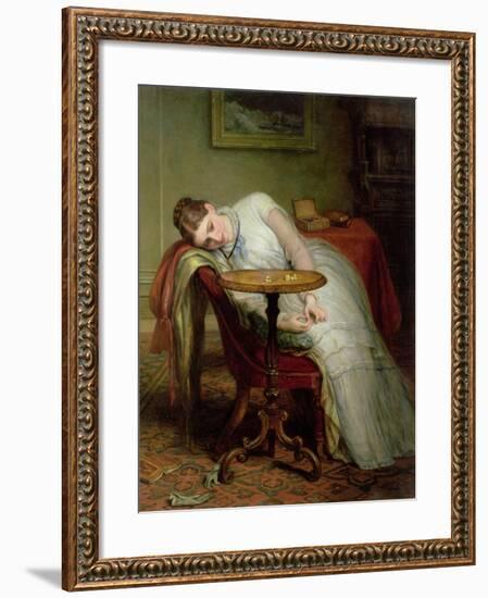 Hope Deferred, and Hopes and Fears That Kindle Hope, before 1877-Charles West Cope-Framed Giclee Print
