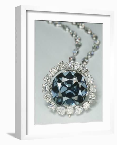 Hope Diamond White-null-Framed Premium Photographic Print