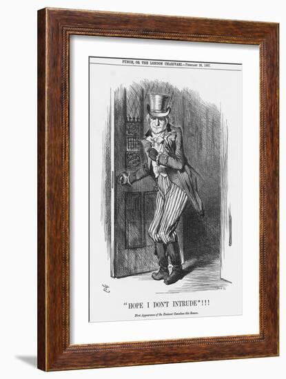 Hope I Don't Intrude!!!, 1887-Joseph Swain-Framed Giclee Print