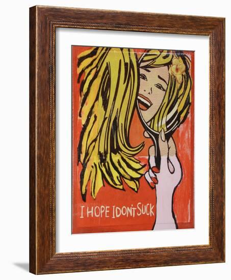 Hope I Dont Suck-Jennie Cooley-Framed Giclee Print