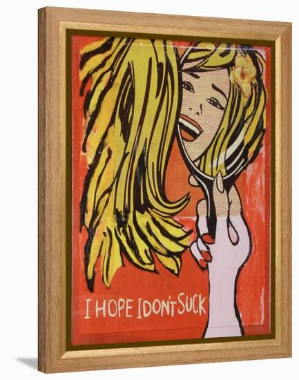 Hope I Dont Suck-Jennie Cooley-Framed Premier Image Canvas