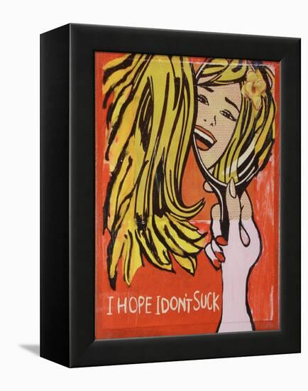 Hope I Dont Suck-Jennie Cooley-Framed Premier Image Canvas