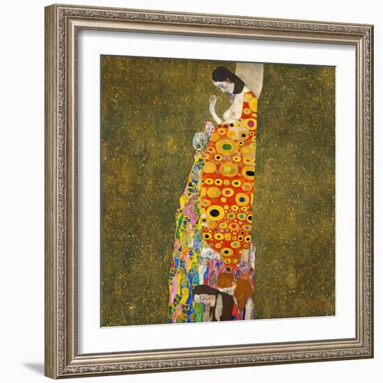 Hope, II by Gustav Klimt-Gustav Klimt-Framed Giclee Print