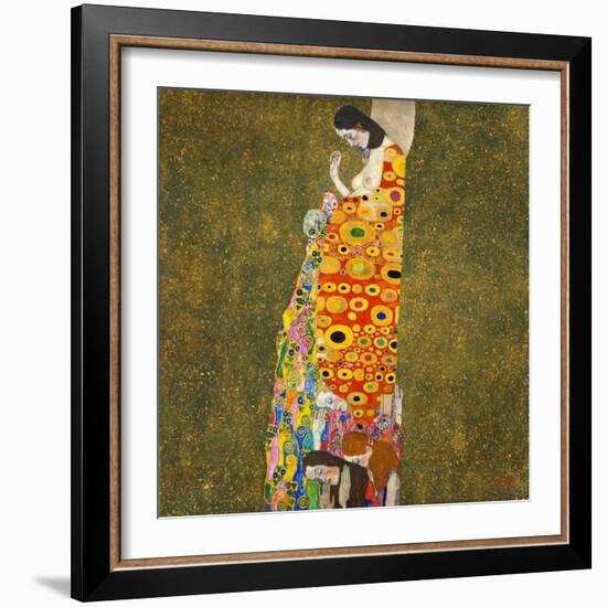 Hope, II by Gustav Klimt-Gustav Klimt-Framed Giclee Print