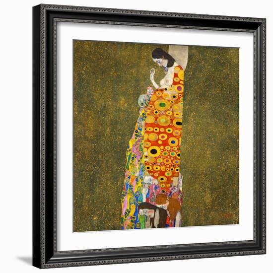 Hope, II by Gustav Klimt-Gustav Klimt-Framed Giclee Print