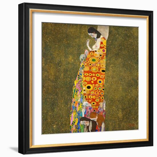 Hope, II by Gustav Klimt-Gustav Klimt-Framed Giclee Print