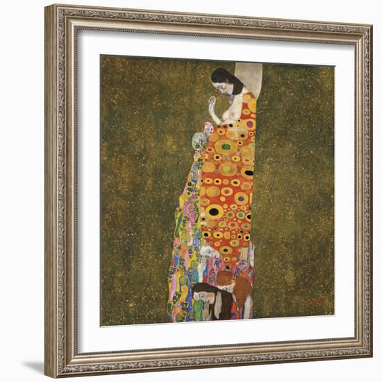 Hope, II-Gustav Klimt-Framed Giclee Print