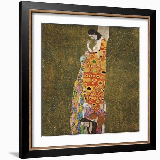 Hope, II-Gustav Klimt-Framed Giclee Print