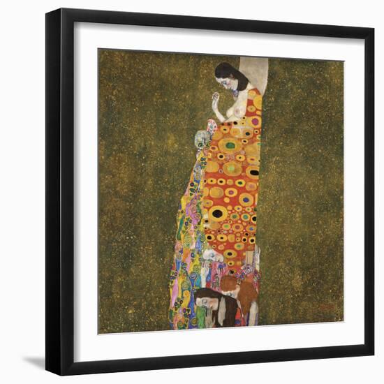 Hope, II-Gustav Klimt-Framed Giclee Print