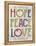 Hope Peace Love-Erin Clark-Framed Premier Image Canvas