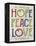 Hope Peace Love-Erin Clark-Framed Premier Image Canvas