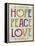 Hope Peace Love-Erin Clark-Framed Premier Image Canvas