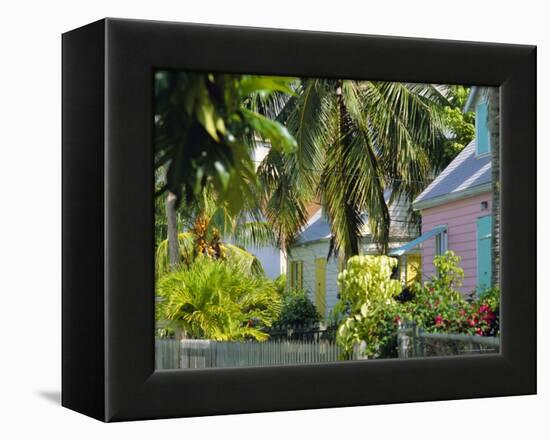 Hope Town, 200 Year Old Settlement on Elbow Cay, Abaco Islands, Bahamas, Caribbean, West Indies-Nedra Westwater-Framed Premier Image Canvas