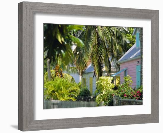 Hope Town, 200 Year Old Settlement on Elbow Cay, Abaco Islands, Bahamas, Caribbean, West Indies-Nedra Westwater-Framed Photographic Print