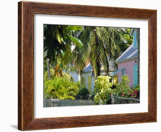 Hope Town, 200 Year Old Settlement on Elbow Cay, Abaco Islands, Bahamas, Caribbean, West Indies-Nedra Westwater-Framed Photographic Print