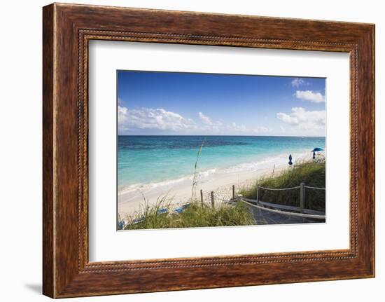 Hope Town Beach, Hope Town, Elbow Cay, Abaco Islands, Bahamas, West Indies, Central America-Jane Sweeney-Framed Photographic Print