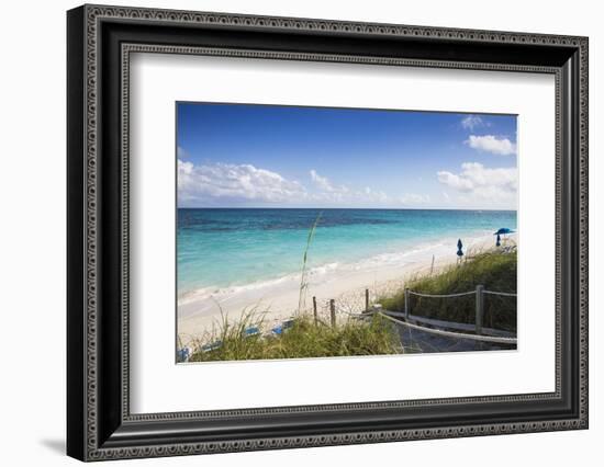 Hope Town Beach, Hope Town, Elbow Cay, Abaco Islands, Bahamas, West Indies, Central America-Jane Sweeney-Framed Photographic Print