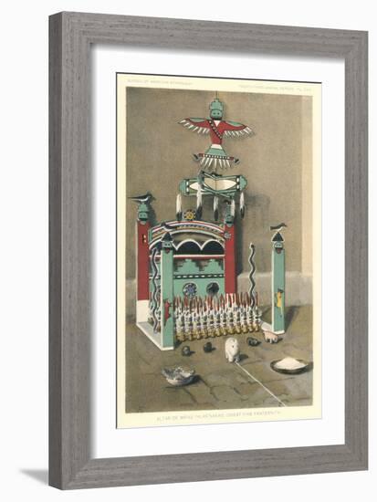 Hopi Altar of Great Fire Clan-null-Framed Art Print