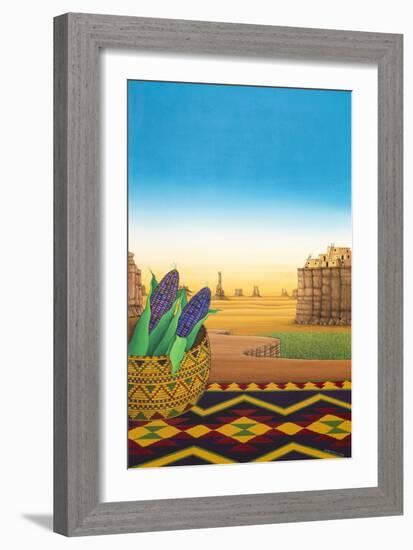 Hopi Blue Corn, 1998-Larry Smart-Framed Giclee Print