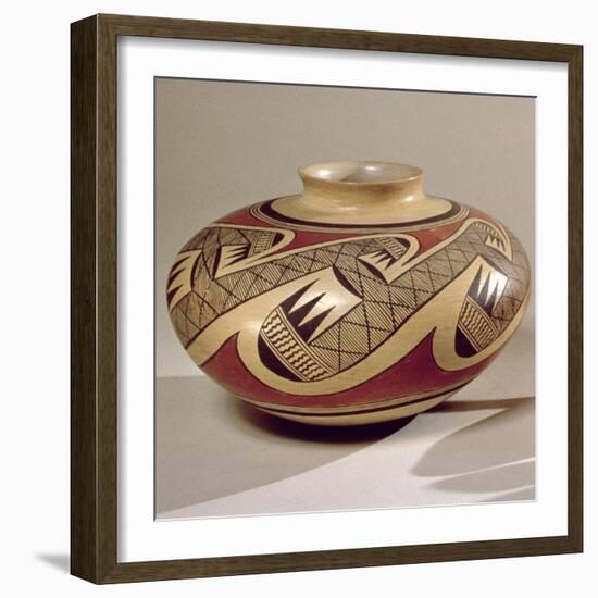 Hopi 'Bullware' Jar, from Arizona (Ceramic)-American-Framed Giclee Print