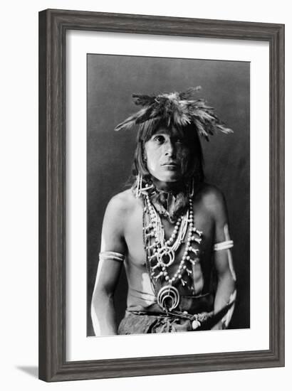 Hopi Chief, c1900-Edward S. Curtis-Framed Giclee Print